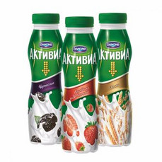 Активия Биойогурт питьевой в асс. 260гр бутылка