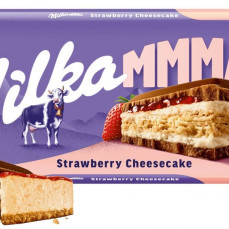 МИЛКА МАКСИ шоколад молочный Клубничный чизкейк 300гр