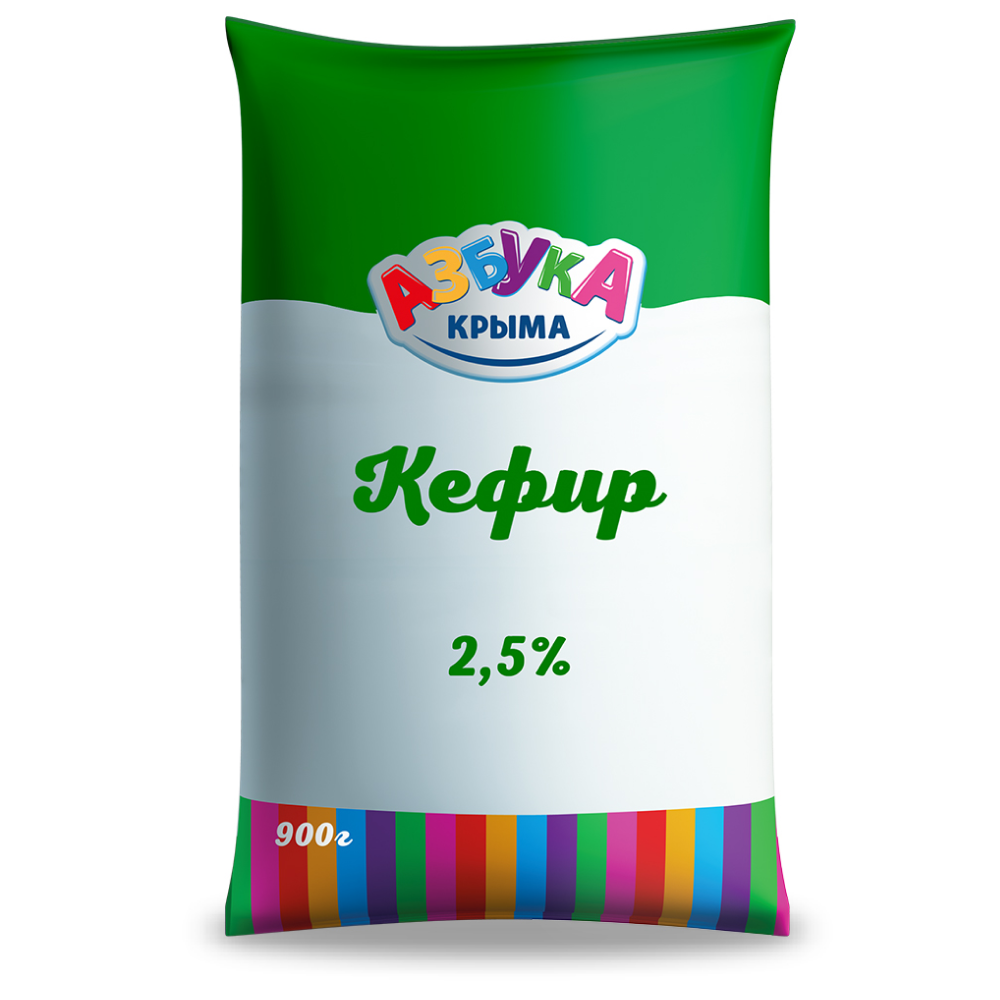 Азбука Крыма Кефир 2.5% 900г / МОЛОЧНАЯ ПРОДУКЦИЯ( недлит. хранения) /  Каталог - eda82.me - магазин продуктов с доставкой в Алуште