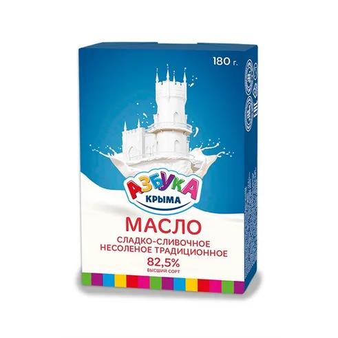 Азбука Масло сладко-сливочное 82,5%180г