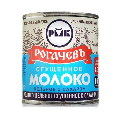 Рогачев сгущ. молоко цельное 8,5% 380г ж\б