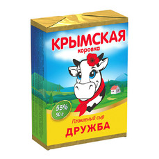 Крым.Коров. Сырок плавлен. Дружба  55% 90г фольга