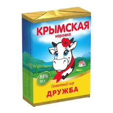 Крым.Коров. Сырок плавлен. Дружба  55% 90г фольга
