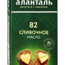 Аланталь Масло сливочное 82.5% 180г