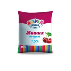 Азбука Крыма Йогурт Вишня 1,5% 450гр