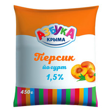 Азбука Крыма Йогурт Персик 1,5% 450г