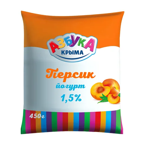 Азбука Крыма Йогурт Персик 1,5% 450г