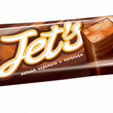 Батончик шок. ДЖЕТ c печеньем и мяг. карам. 42гр