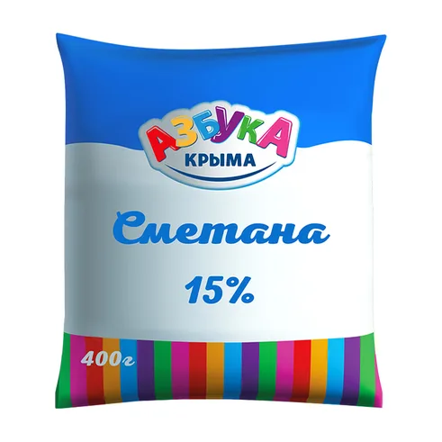 Азбука Крыма Сметана 15% 400г