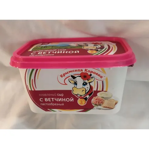 Крым.Коровка Сыр плавленный С Ветчиной 380 гр 50% ванночка