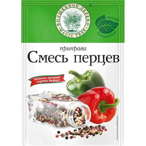 Волшебное Дерево СМЕСЬ перцев молотая с морск. солью 30гр