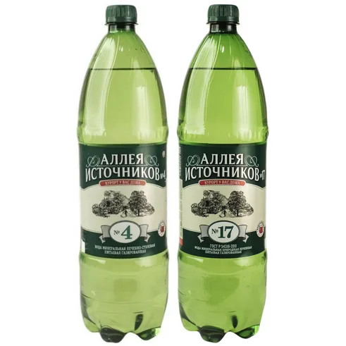 Вода Аллея Источников №4, №17 1,5л ПЭТ