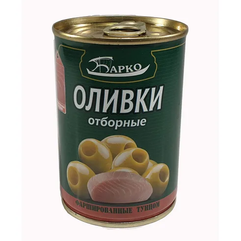 Барко Оливки отборные фарш. тунцом 280г ж/б