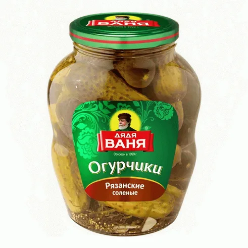 Дядя Ваня Огурцы Рязанские соленые 1800гр ст\б