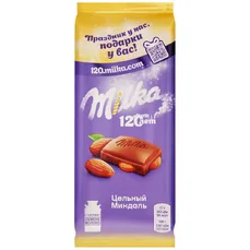 МИЛКА шок. мол. цельный миндаль 85гр