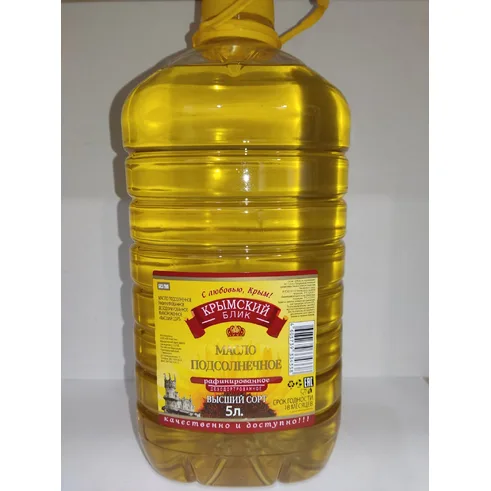 Масло подсолнечное Крымский Блик раф 5л