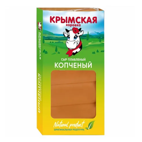 Крым. коровка СЫР плавл. копченый 40% 140гр
