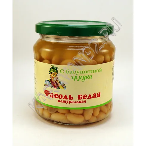 С Баб. грядки Фасоль Белая ст\б 480гр