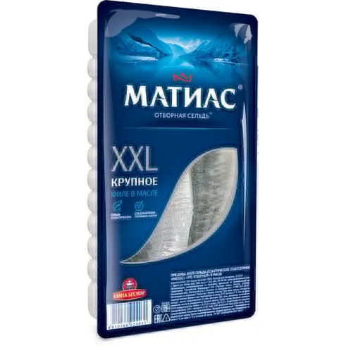 МАТИАС Сельд филе м\с 300гр лоток