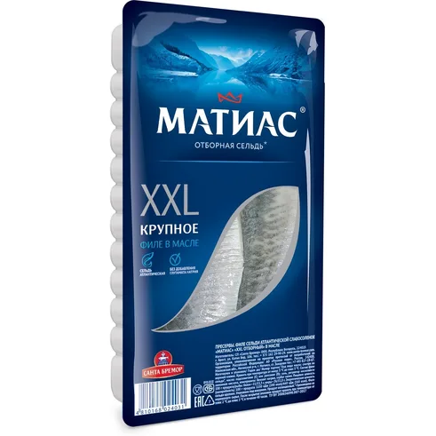 МАТИАС Сельд филе м\с 300гр лоток