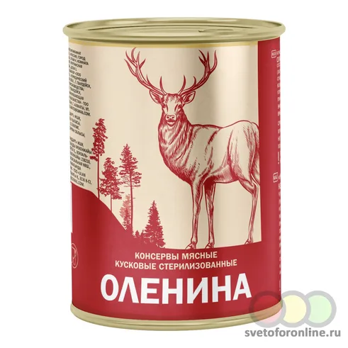 Курганский Мясокомбинат Тушенка с олениной 338гр ж/б