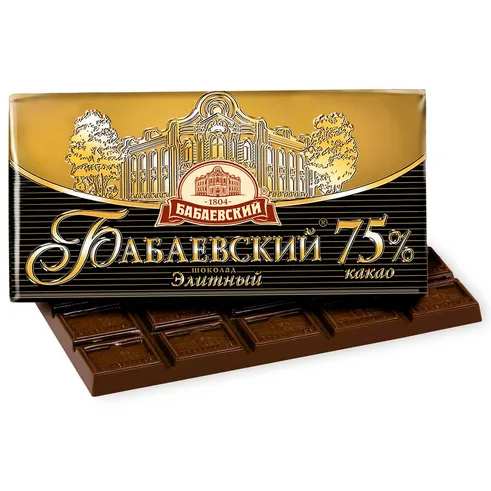 БАБАЕВСКИЙ Шоколад элитный 75% 75гр
