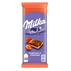 МИЛКА шок. мол.Клубника со сливками 80гр