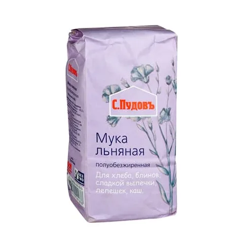 Пудовъ Мука Льняная 400гр