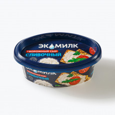 Сыр Творожный ЭКОМИЛК для кулинарии ванночка 120гр