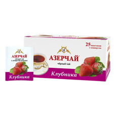 Азерчай Черный Клубника 25 пак конверт