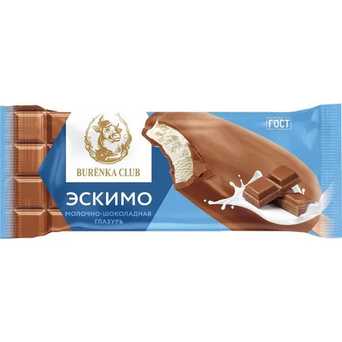 Мороженое Буренка эскимо в молоч. шок. 70гр