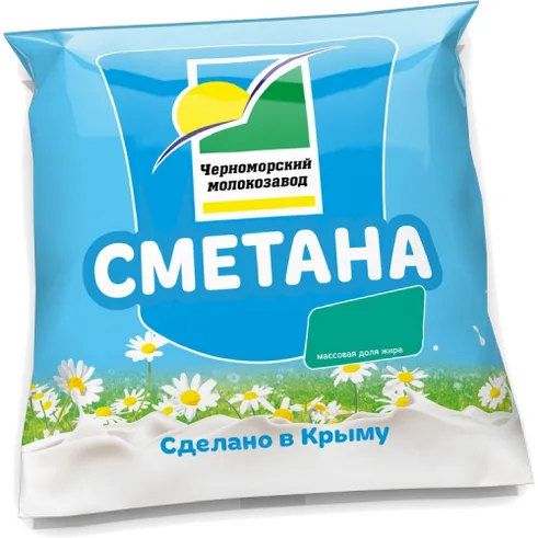 Черноморский МЗ Сметана 20% п/эт 400гр