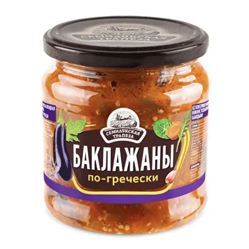 Семилук.Трапеза Баклажаны по-гречески 460гр с\б