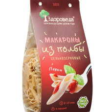 Макароны цельнозерновые из полбы Перья 350гр 