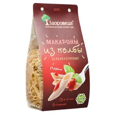 Макароны цельнозерновые из полбы Перья 350гр 