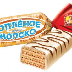 Славянка конфеты вафельные Топленое молоко вес