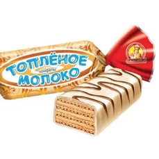 Славянка конфеты вафельные Топленое молоко вес