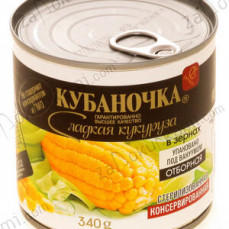Кубаночка Кукуруза 400гр ж/б