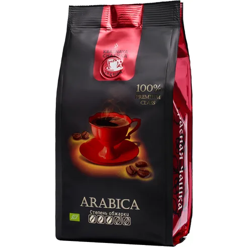 Кофе Красная чашка Арабика зерно 250гр