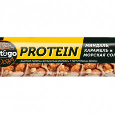 Батончик НАТ @ ГО Протеин Миндаль,карамель и морская соль 40гр
