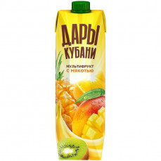 Соки Дары Кубани мультифрукт с мякотью 0,95л