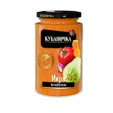 Кубаночка Икра Кабачковая 360гр ст\б