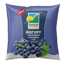 Черноморский МЗ Йогурт черника 2,5% 400гр