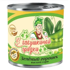С Баб. грядки Горошек зеленый ж/б 400гр