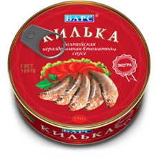 Килька Барс в том.соусе 250гр ж/б ключ