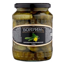 Огурцы Корнишоны Бояринъ 720гр ст\б