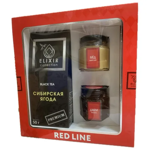 Подарочный набор ЭЛИКСИР КОЛЛЕКШН 450гр (чай, мед,джем)