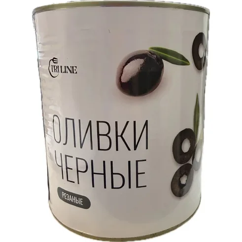 Маслины резаные Трилайн ж/б 3100мл